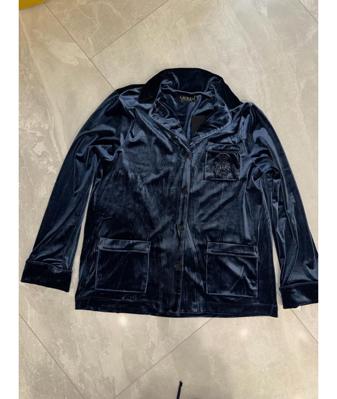 POLO RALPH LAUREN Темно-синяя полиэстеровая пижама, фото 6