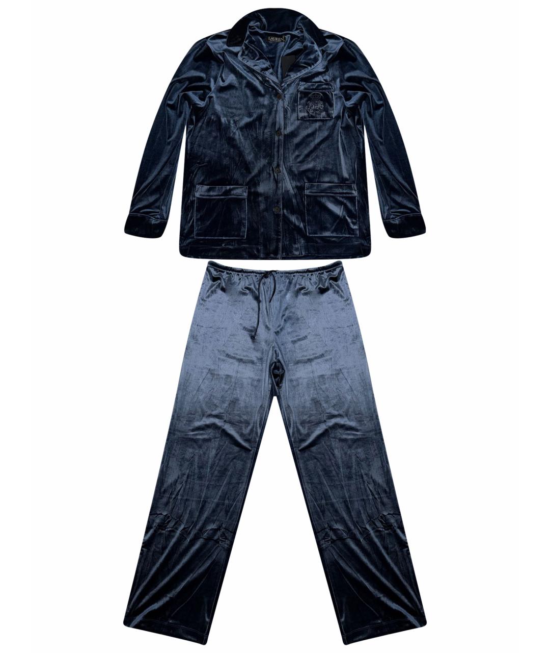 POLO RALPH LAUREN Темно-синяя полиэстеровая пижама, фото 1