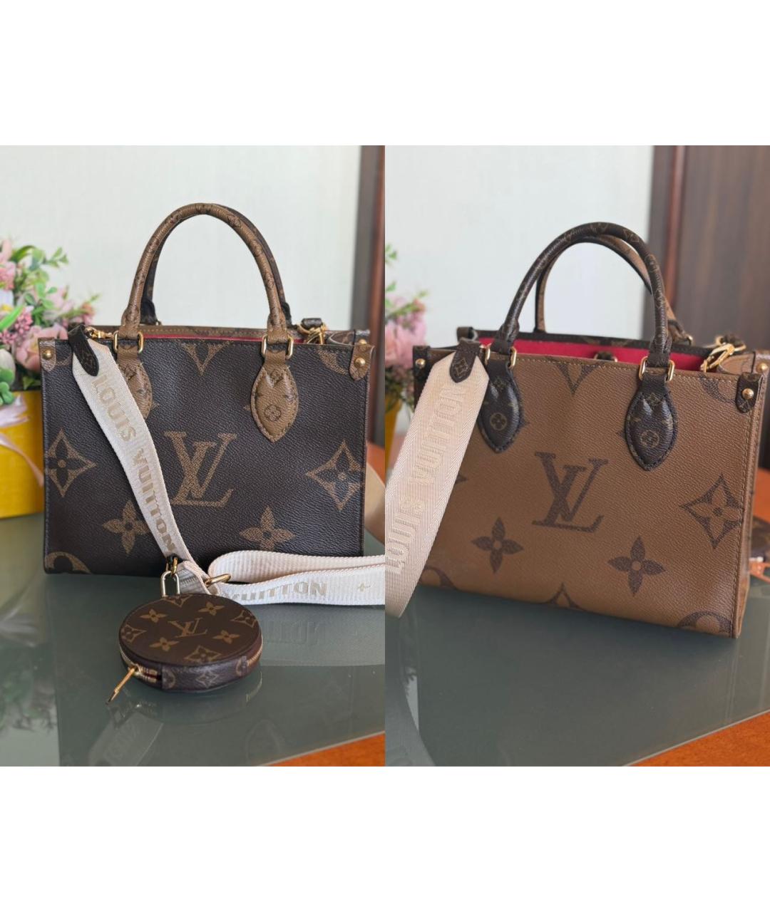 LOUIS VUITTON Коричневая сумка тоут, фото 2