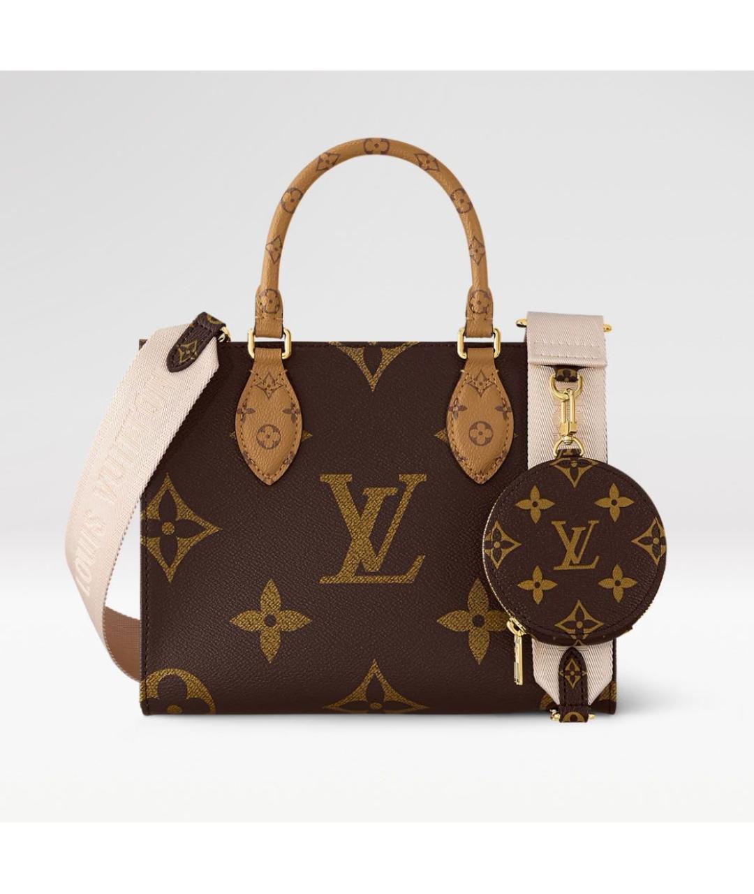 LOUIS VUITTON Коричневая сумка тоут, фото 9
