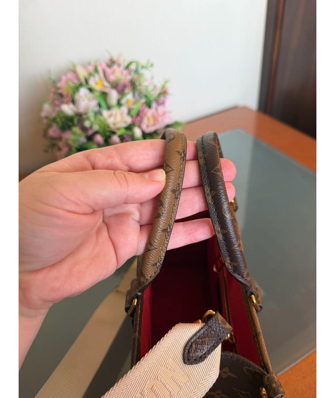 LOUIS VUITTON Коричневая сумка тоут, фото 8