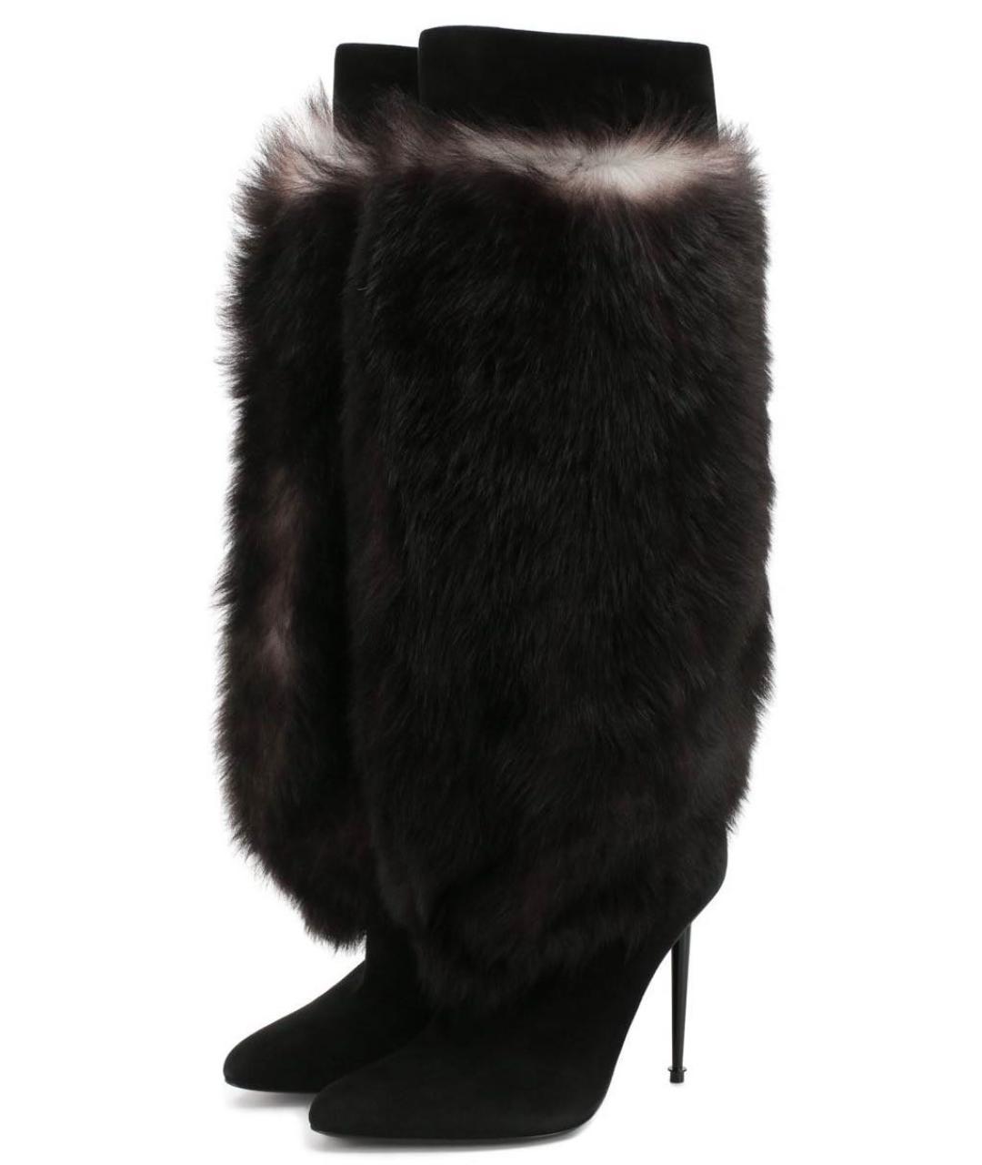 TOM FORD Черные кожаные сапоги, фото 9