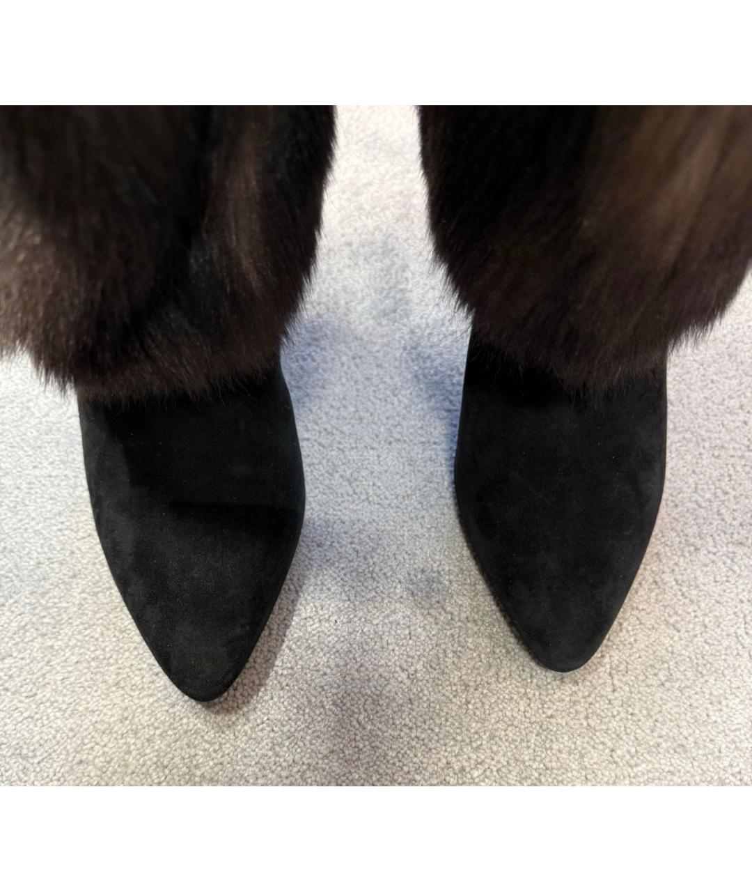 TOM FORD Черные кожаные сапоги, фото 2