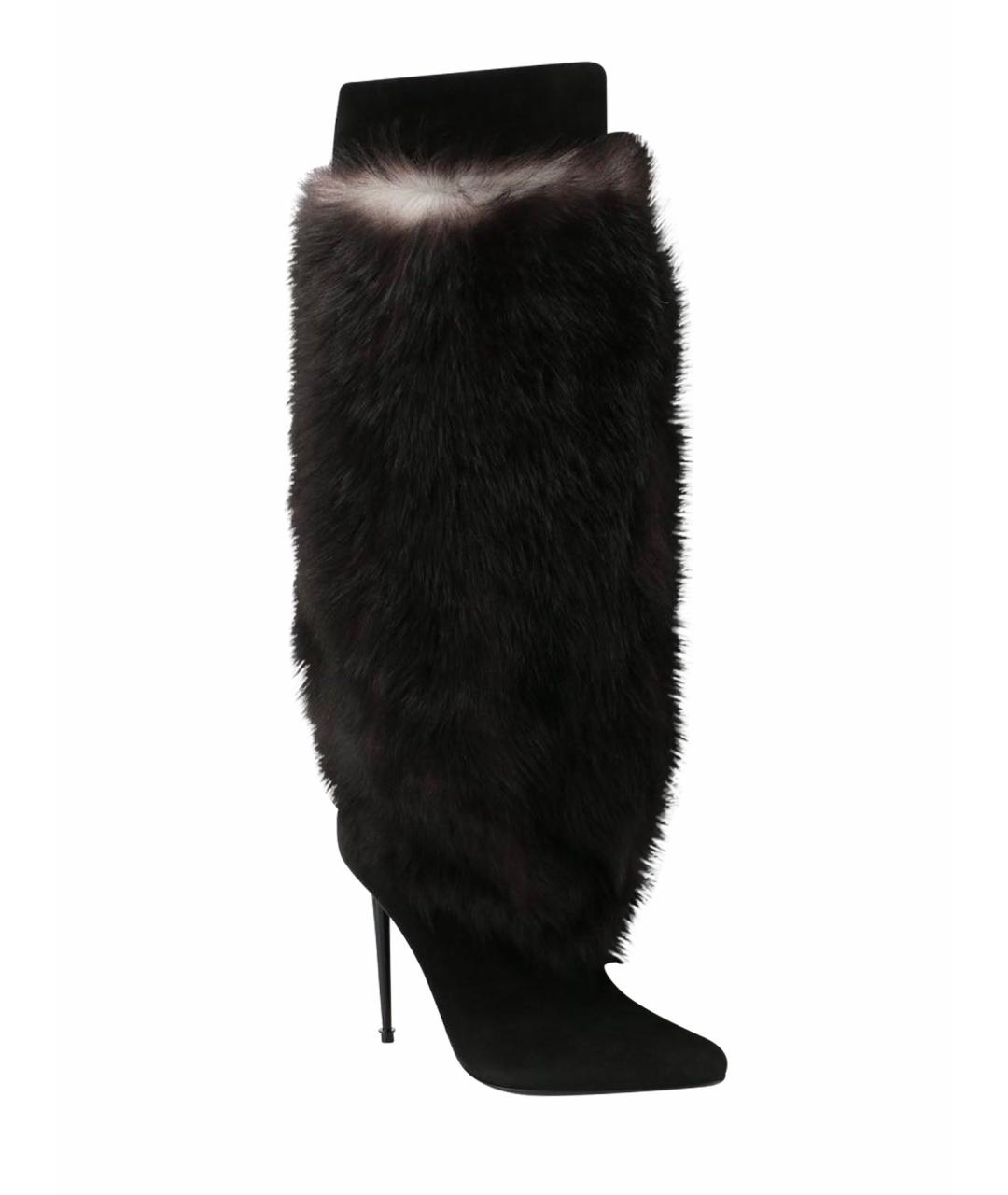 TOM FORD Черные кожаные сапоги, фото 1