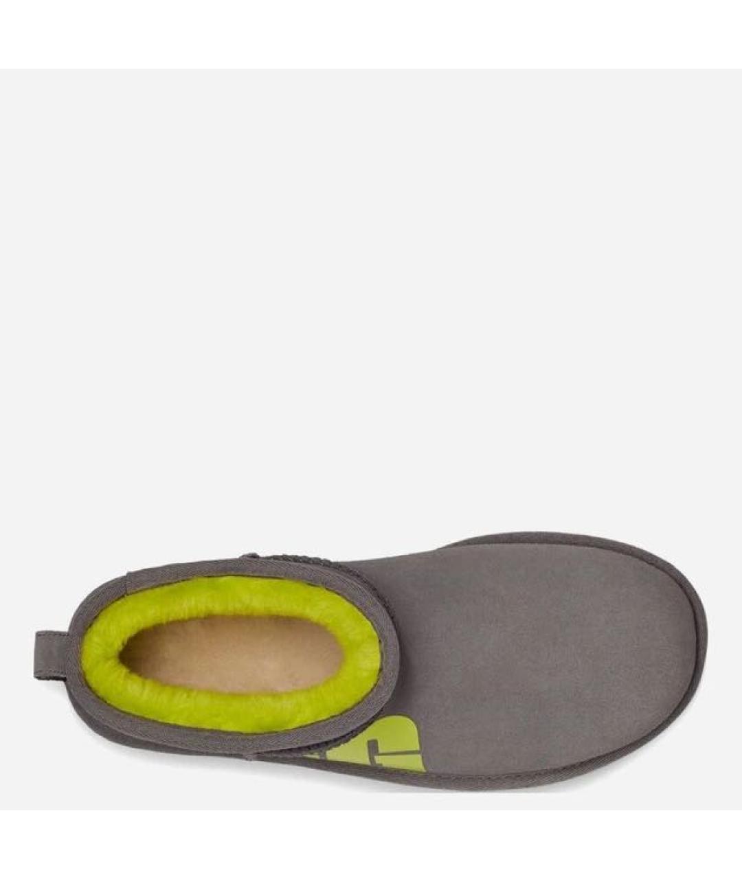UGG AUSTRALIA Серые замшевые полусапоги, фото 3