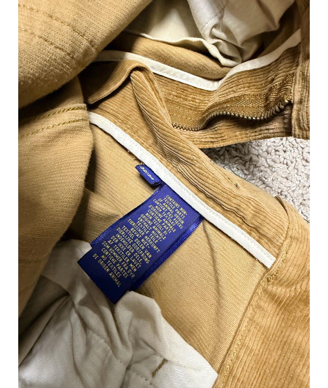 POLO RALPH LAUREN Горчичные повседневные брюки, фото 7