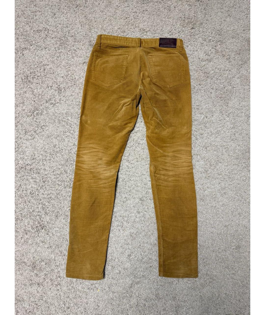 POLO RALPH LAUREN Горчичные повседневные брюки, фото 2