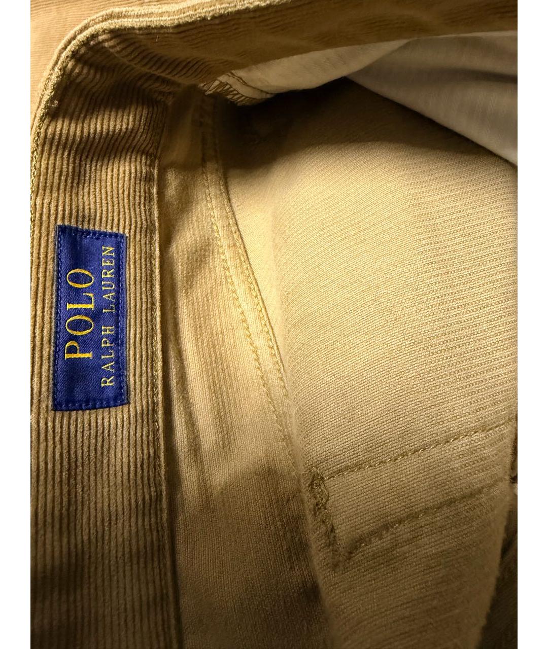 POLO RALPH LAUREN Горчичные повседневные брюки, фото 8