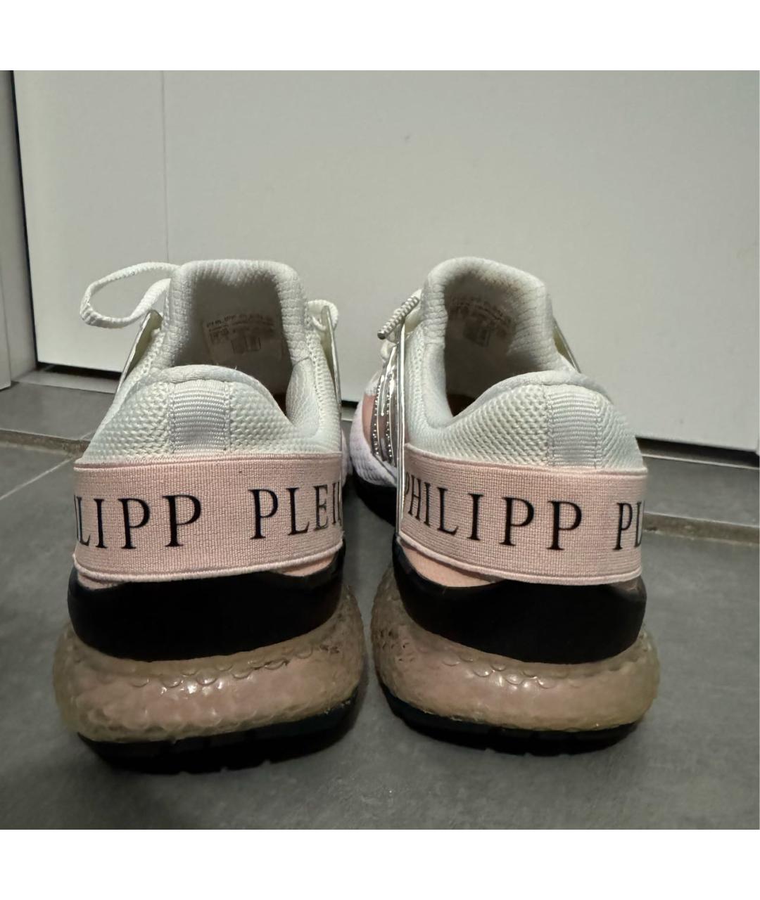 PHILIPP PLEIN Белые кроссовки, фото 4