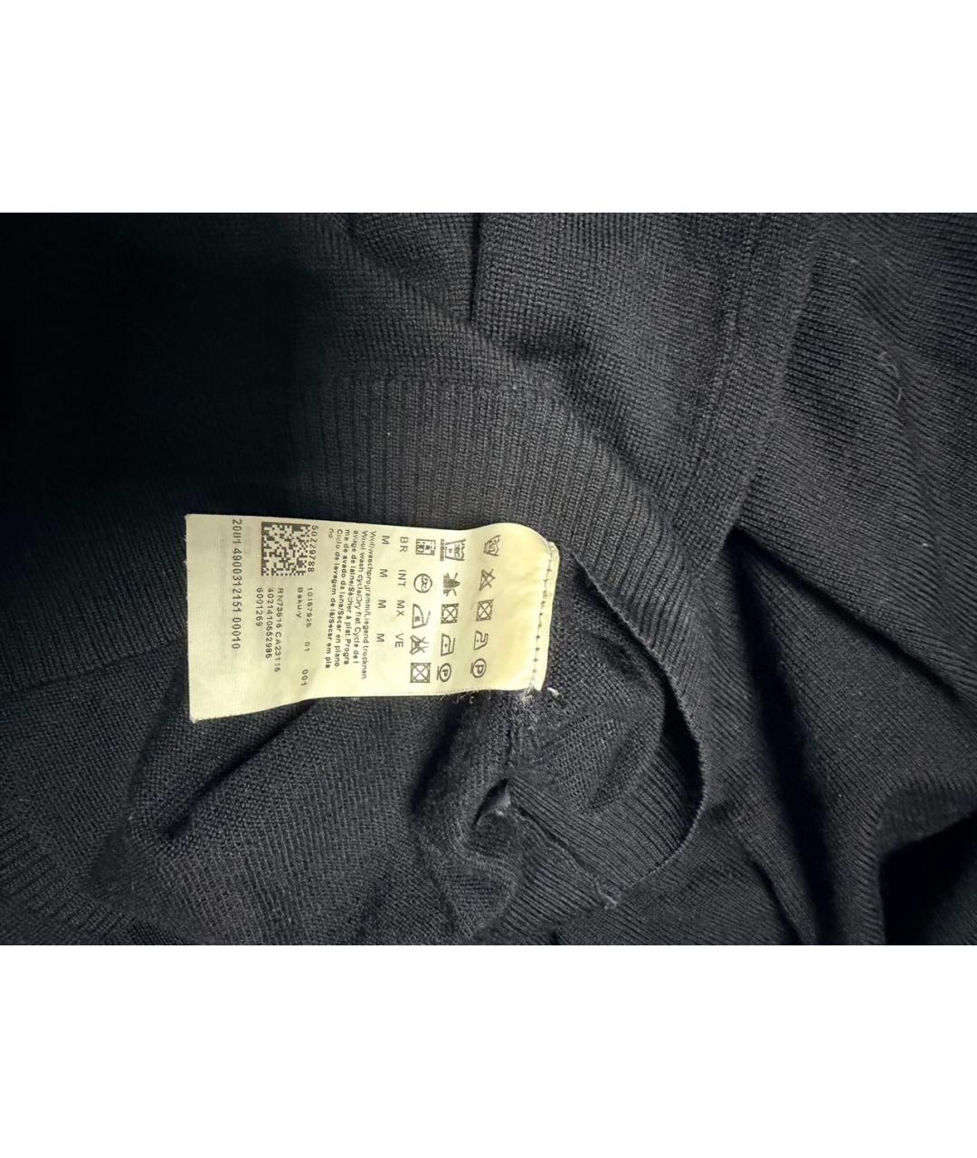 HUGO BOSS Черный кашемировый джемпер / свитер, фото 3