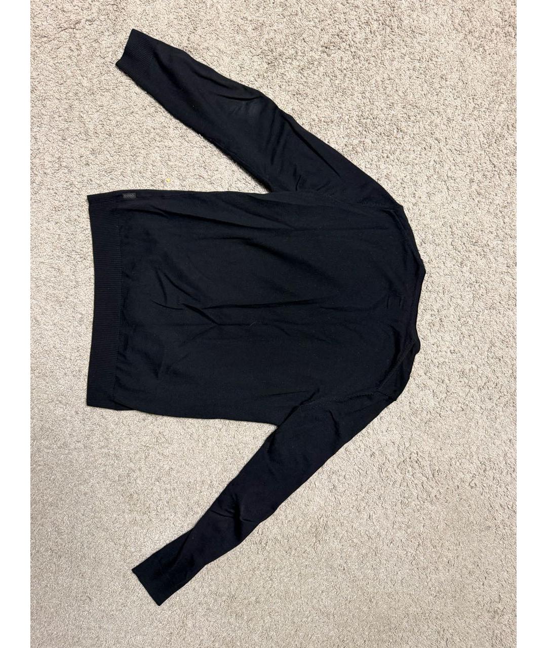 HUGO BOSS Черный кашемировый джемпер / свитер, фото 2