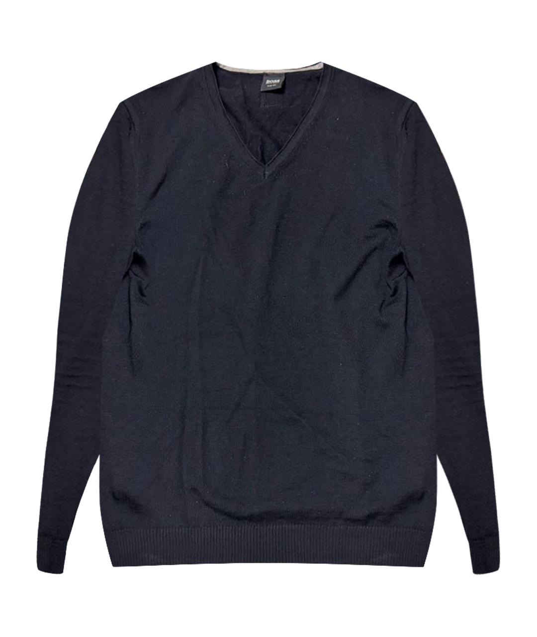 HUGO BOSS Черный кашемировый джемпер / свитер, фото 1