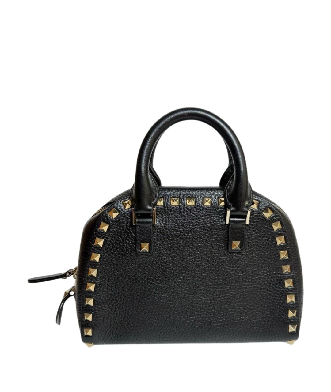 VALENTINO Черная кожаная сумка через плечо, фото 1