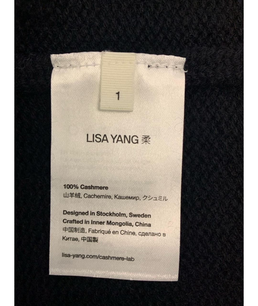 LISA YANG Черный кашемировый джемпер / свитер, фото 4