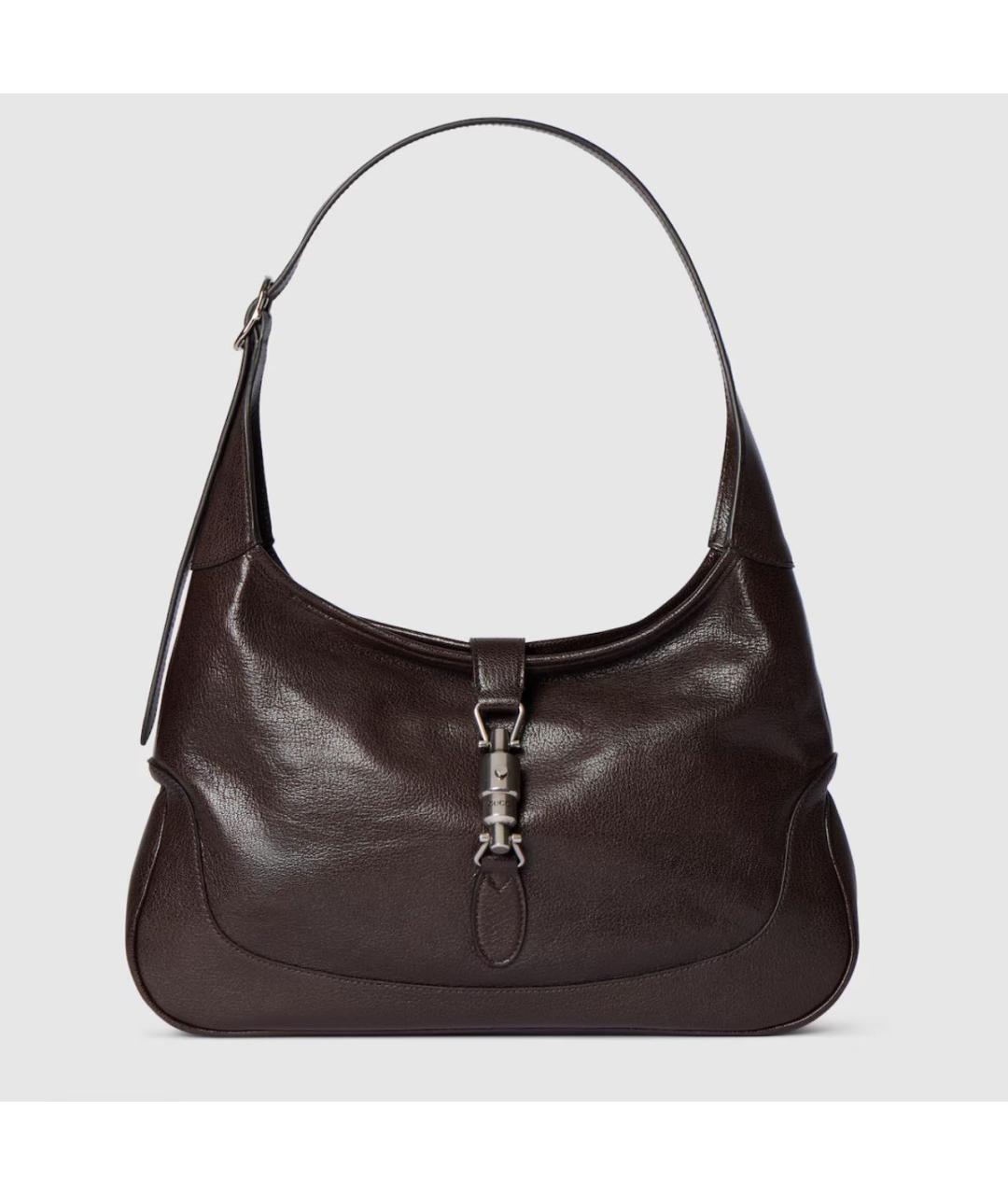 GUCCI Коричневая кожаная сумка тоут, фото 5