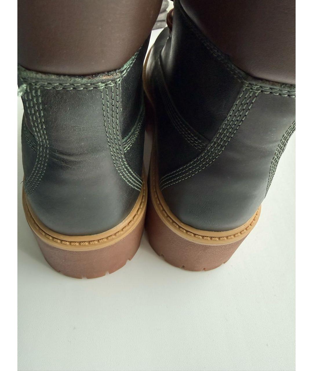 TIMBERLAND Черные кожаные ботинки, фото 3