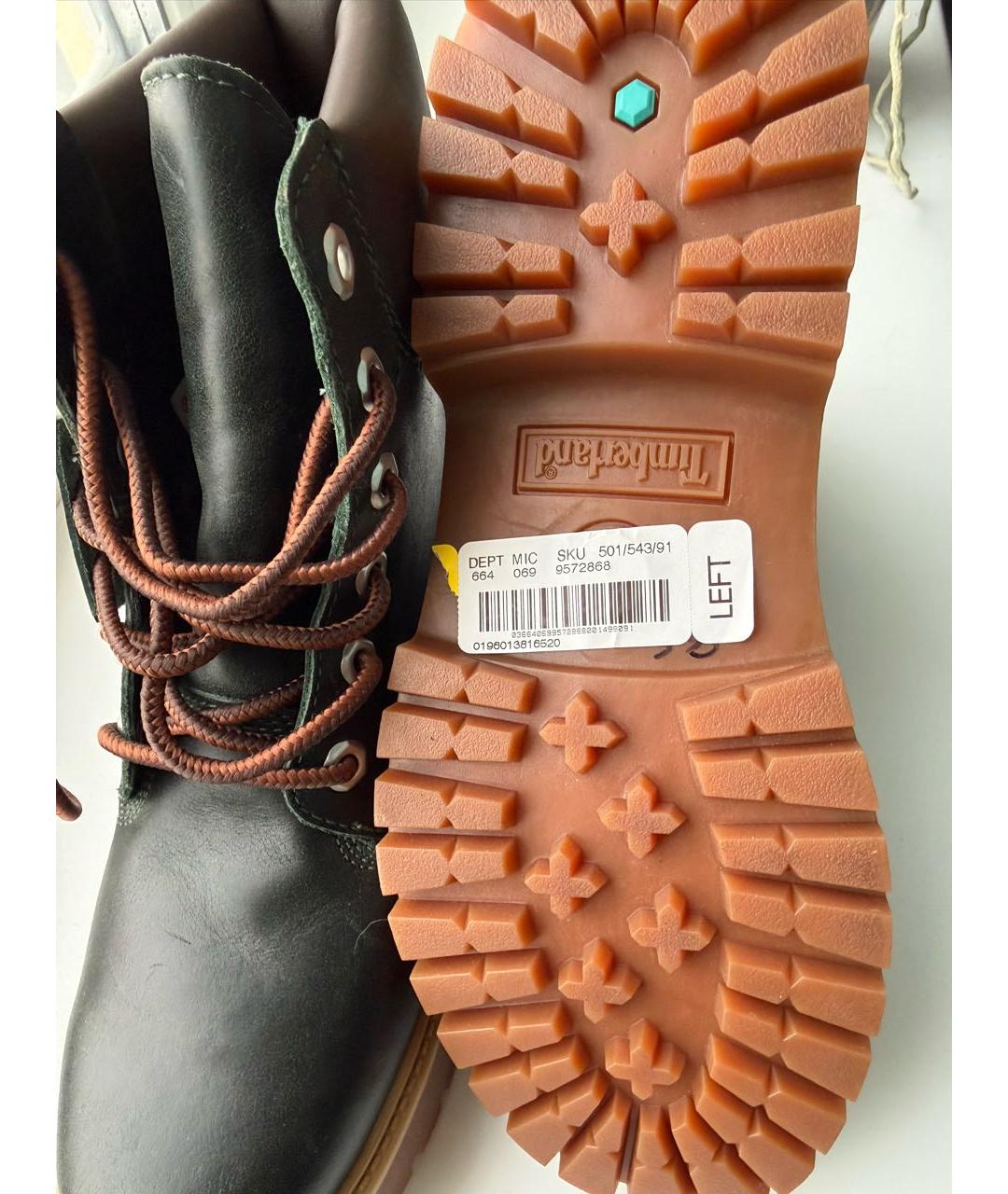 TIMBERLAND Черные кожаные ботинки, фото 5