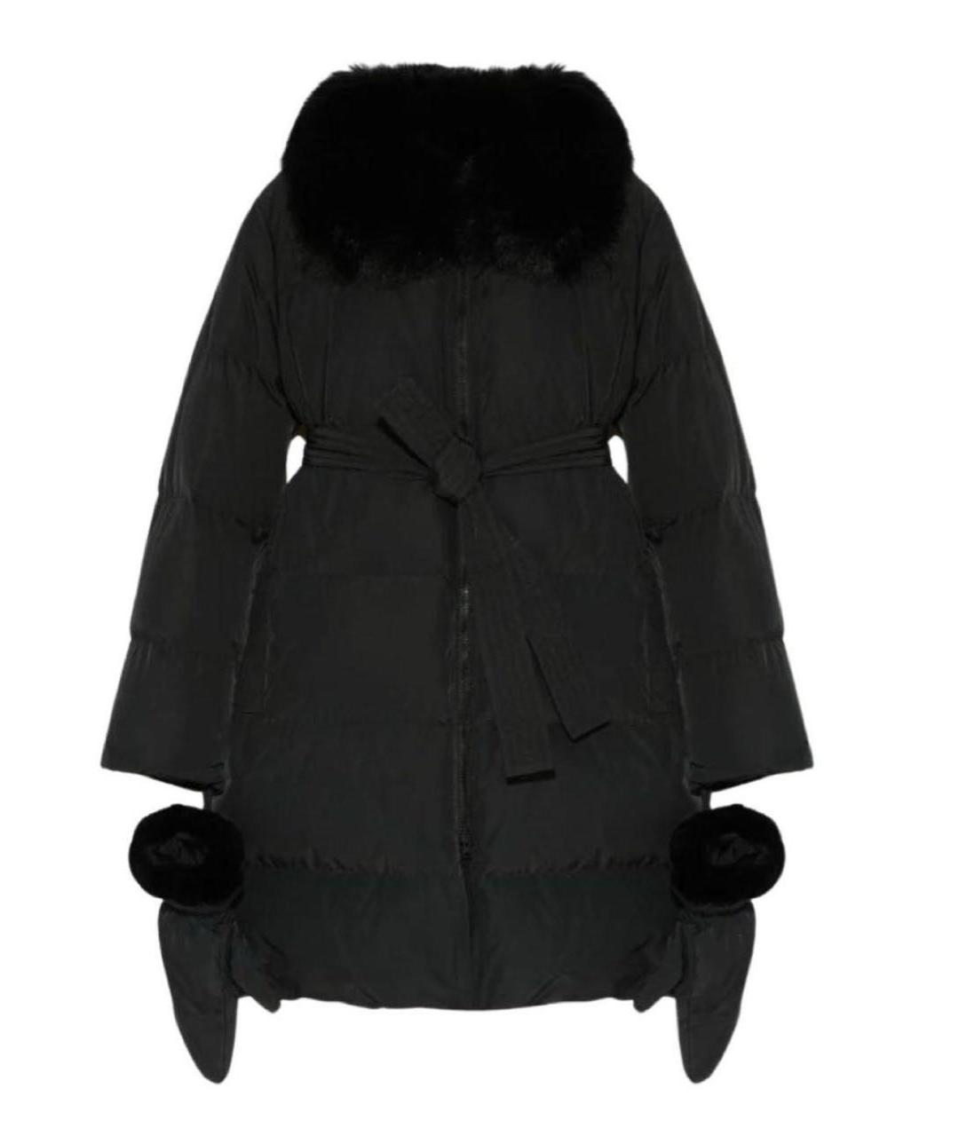 YVES SALOMON Черный пуховик, фото 1