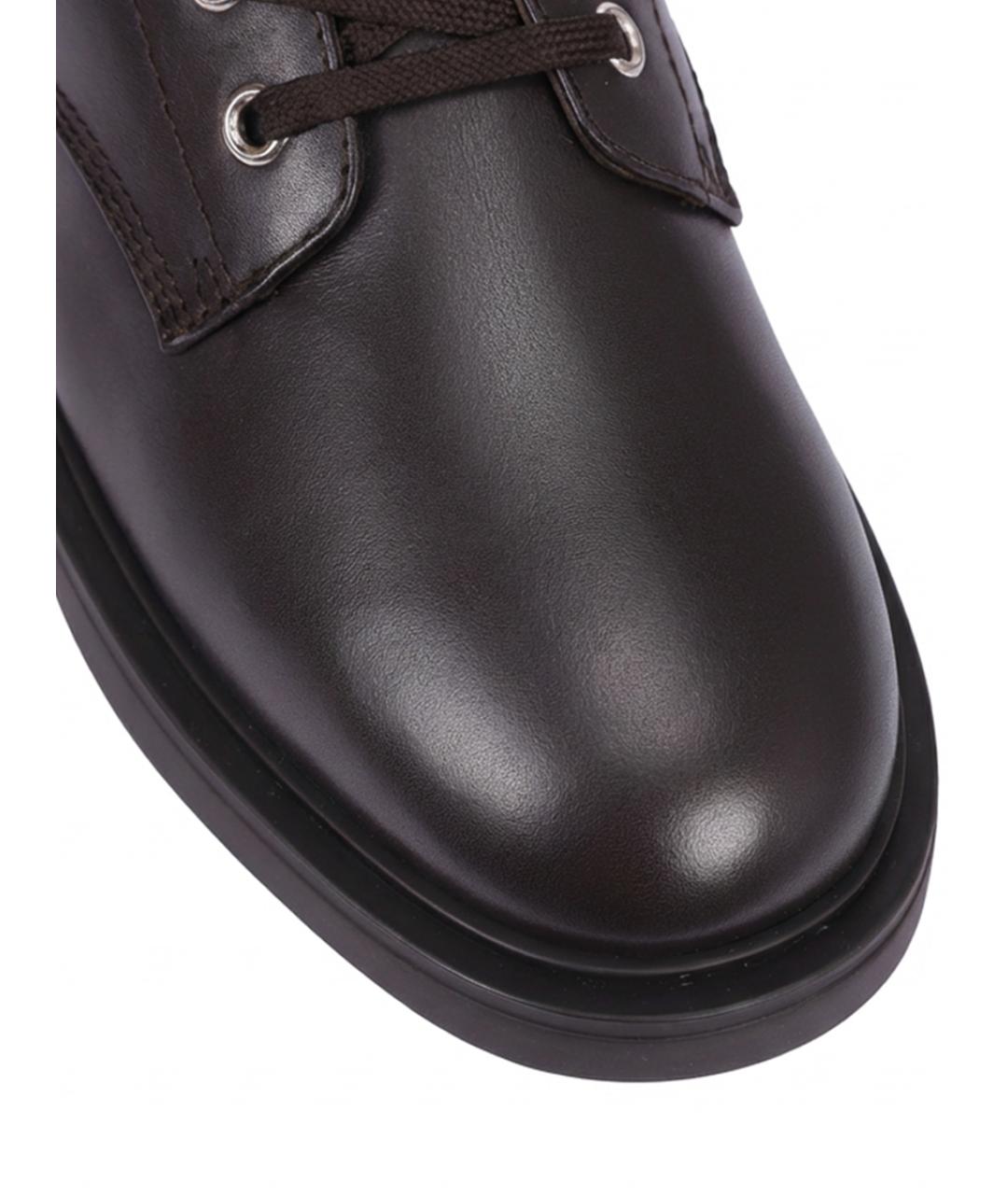 GIANVITO ROSSI Коричневые кожаные ботинки, фото 5