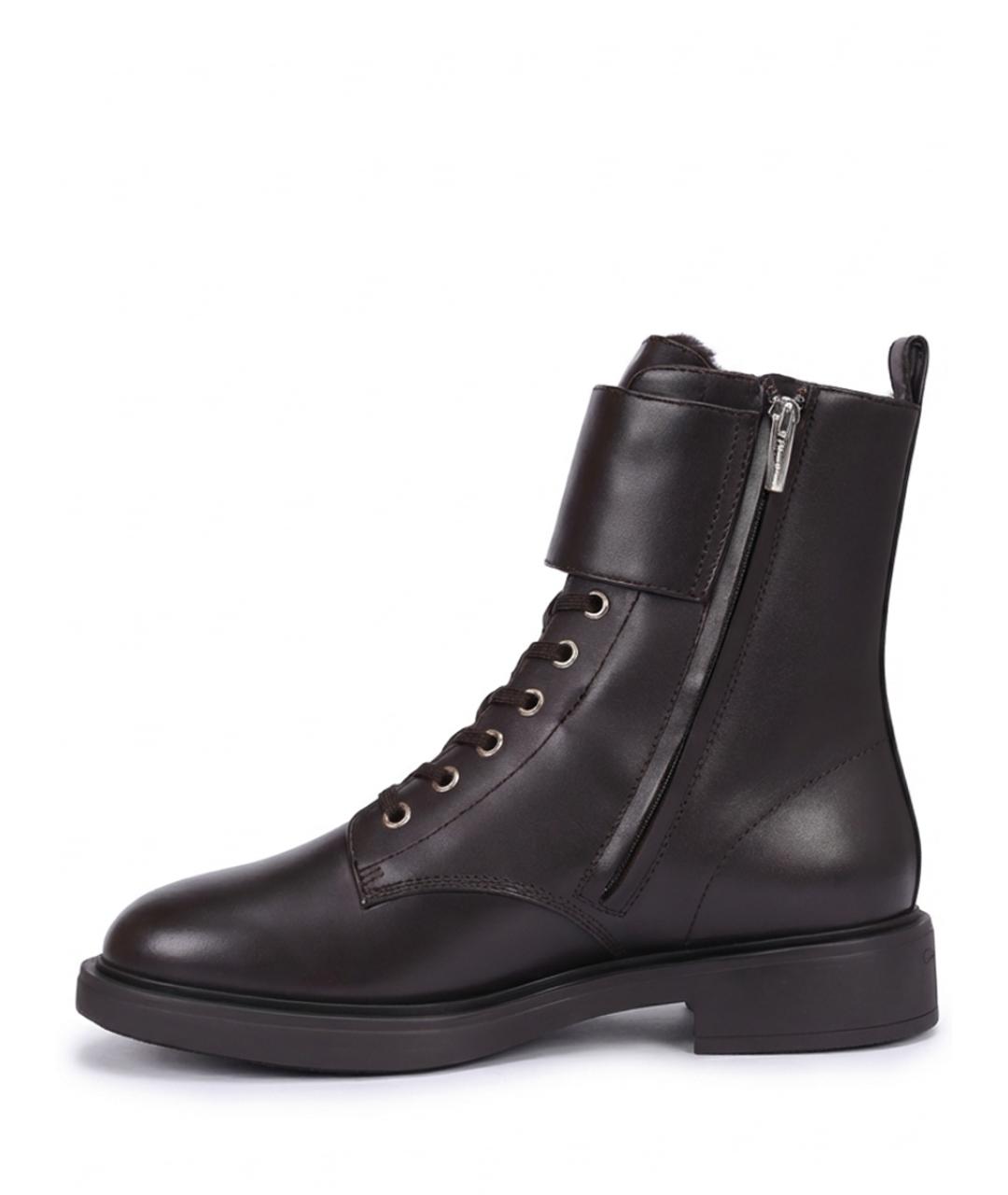 GIANVITO ROSSI Коричневые кожаные ботинки, фото 3