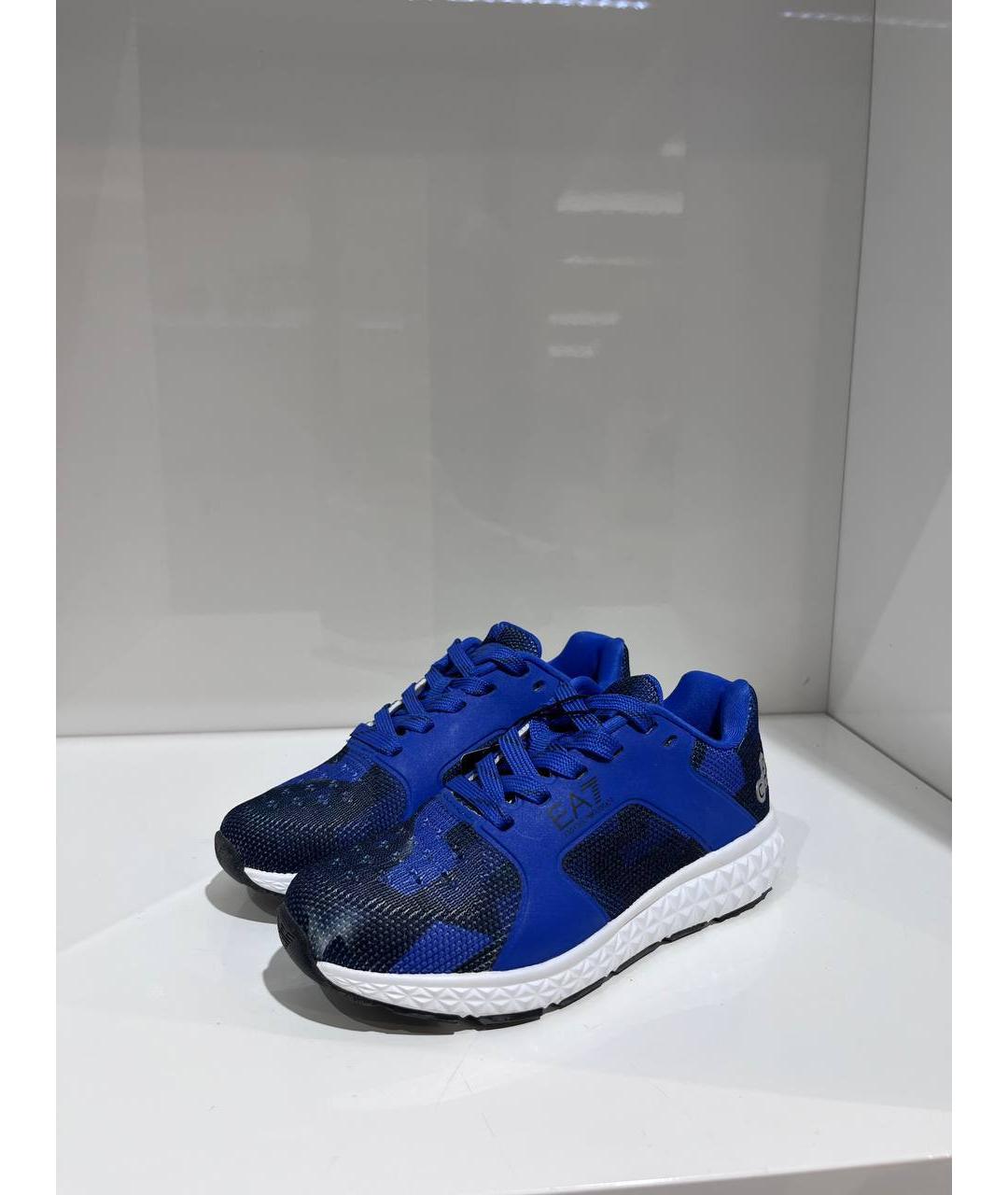 EMPORIO ARMANI Синие кеды, фото 2