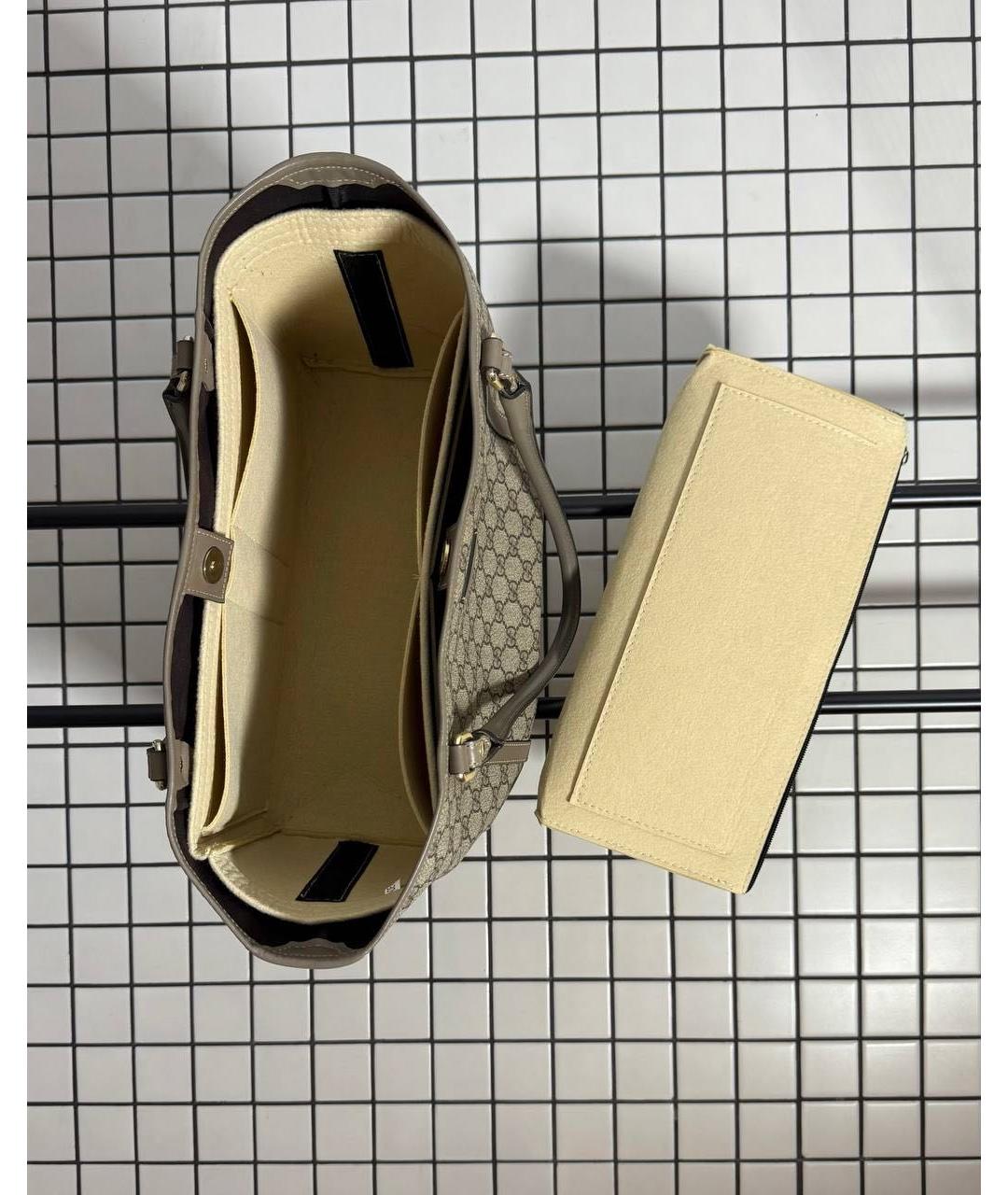 GUCCI Бежевая сумка тоут, фото 7