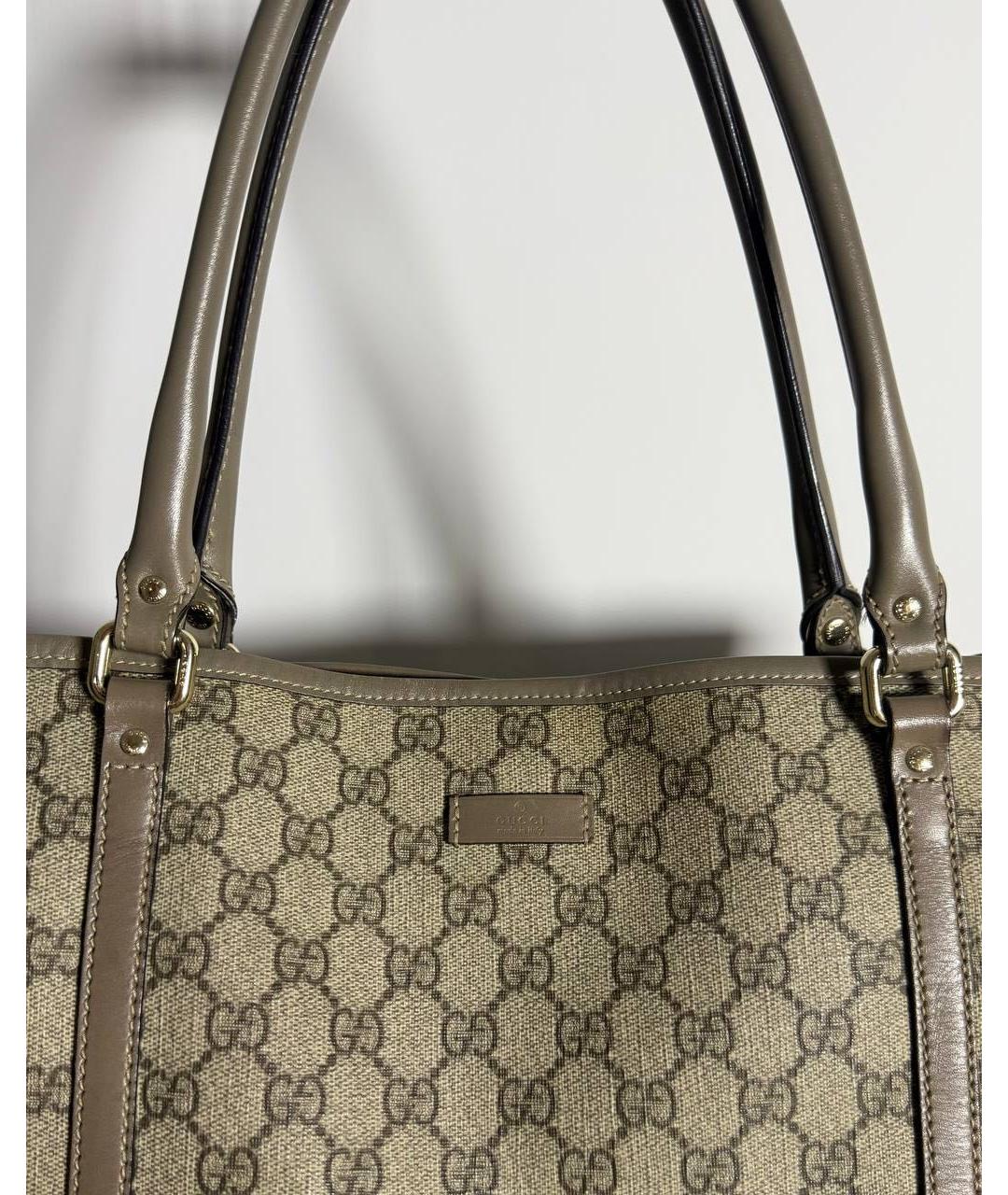 GUCCI Бежевая сумка тоут, фото 6