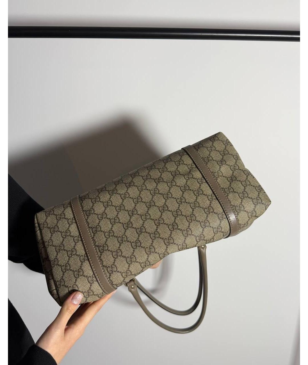 GUCCI Бежевая сумка тоут, фото 5