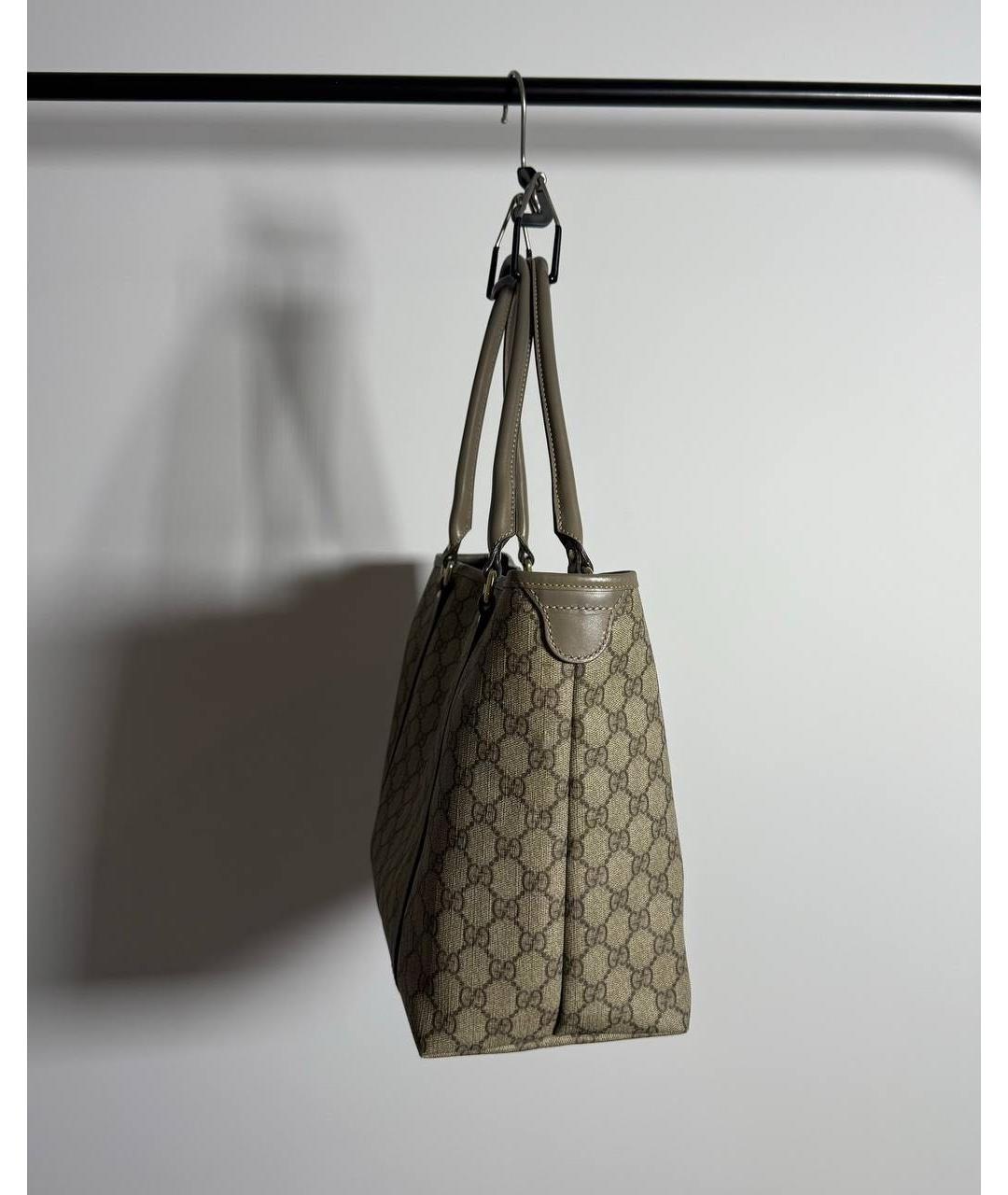 GUCCI Бежевая сумка тоут, фото 4