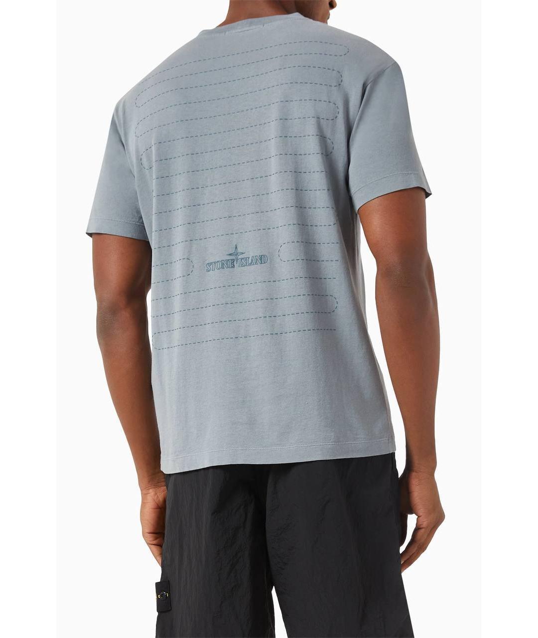 STONE ISLAND Черная футболка, фото 7