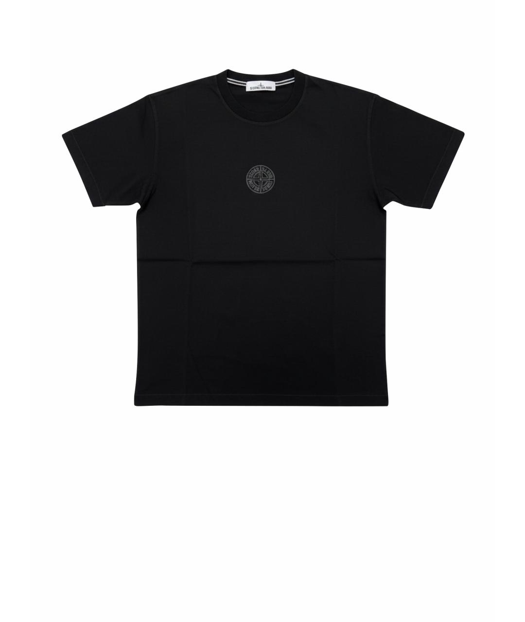 STONE ISLAND Черная футболка, фото 1