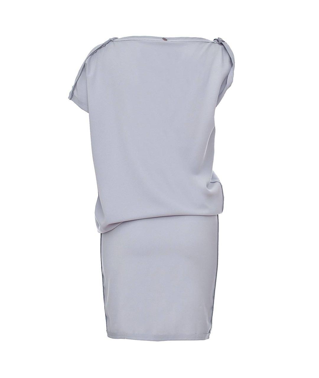 LIVIANA CONTI Серое полиэстеровое платье, фото 2