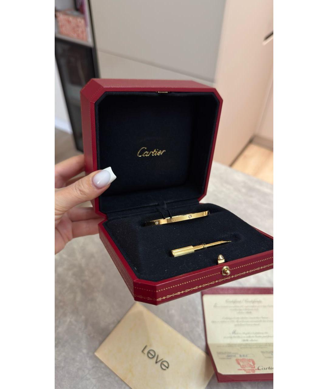 CARTIER Золотой браслет из желтого золота, фото 8