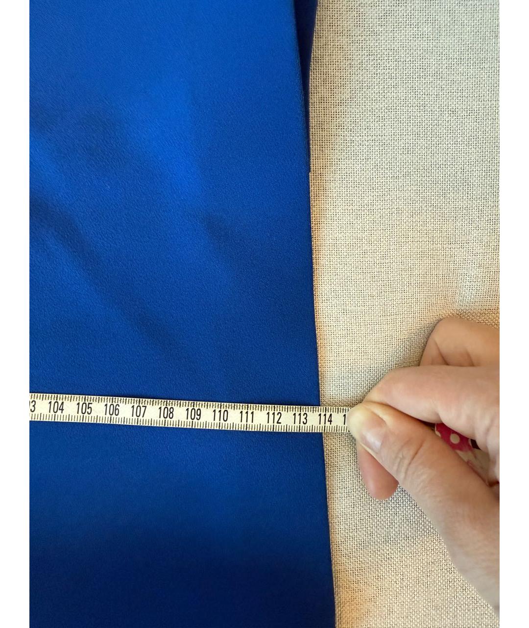 ROLAND MOURET Синее вискозное повседневное платье, фото 8