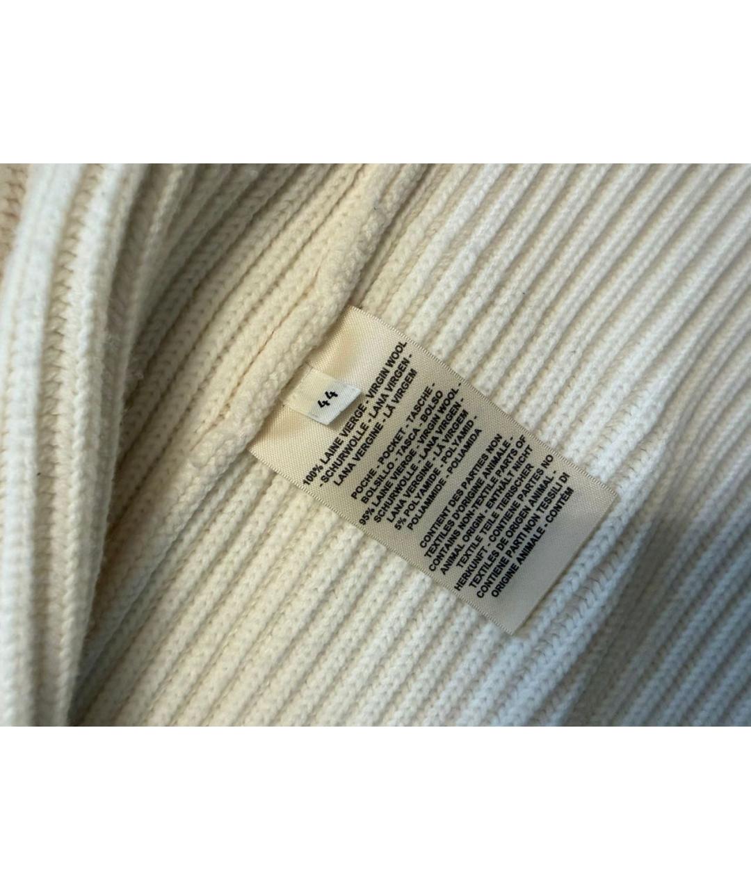 HERMES Белый шерстяной кардиган, фото 2