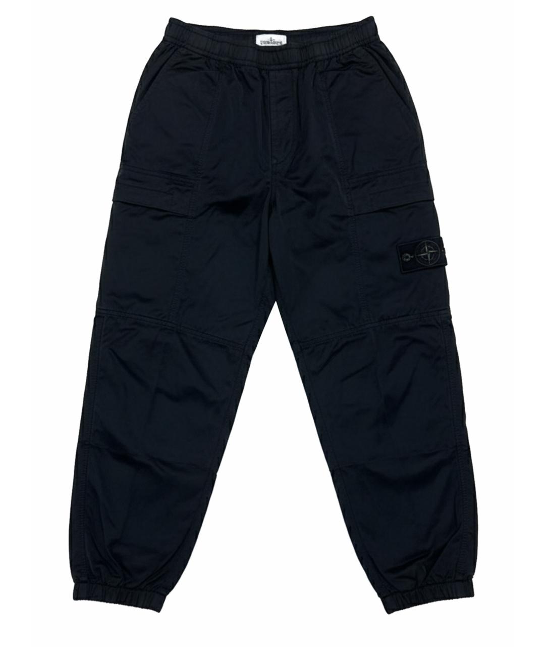 STONE ISLAND Черные повседневные брюки, фото 1