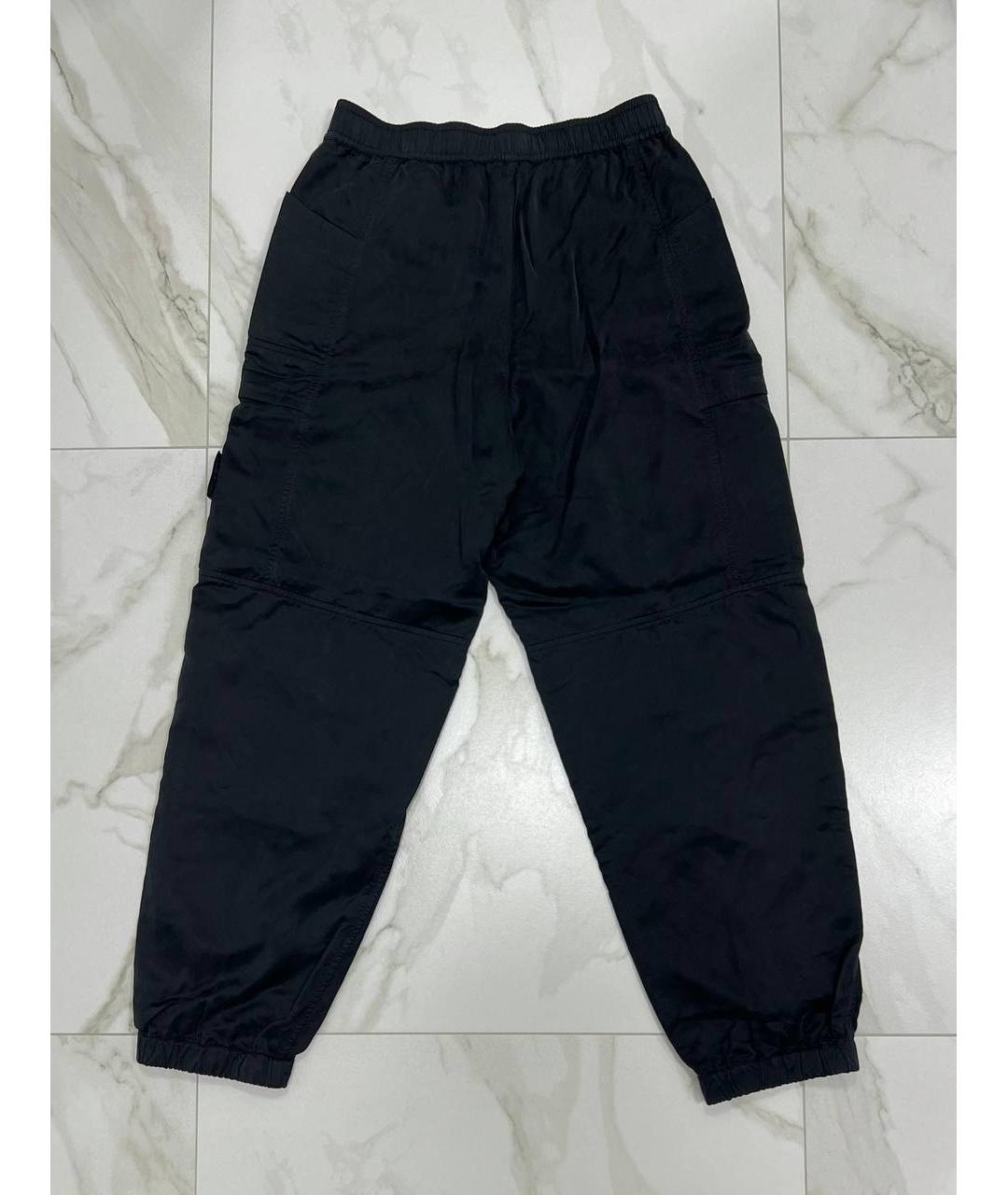 STONE ISLAND Черные повседневные брюки, фото 6