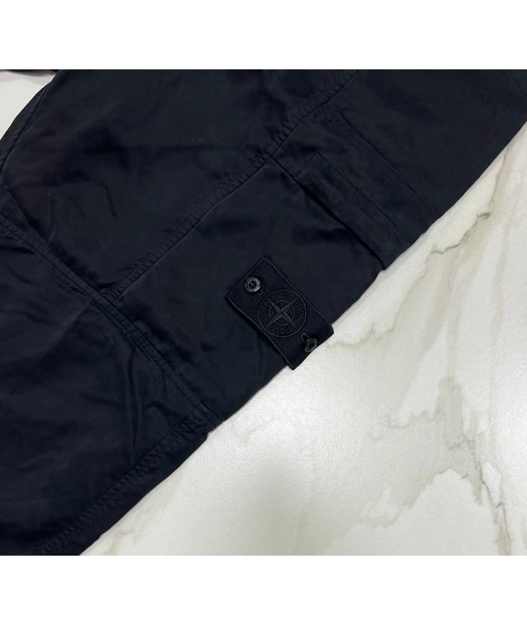 STONE ISLAND Черные повседневные брюки, фото 3