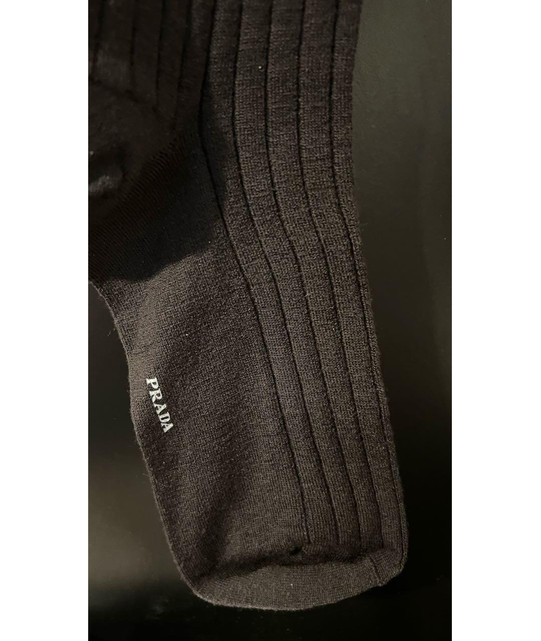 PRADA Антрацитовые носки, чулки и колготы, фото 2