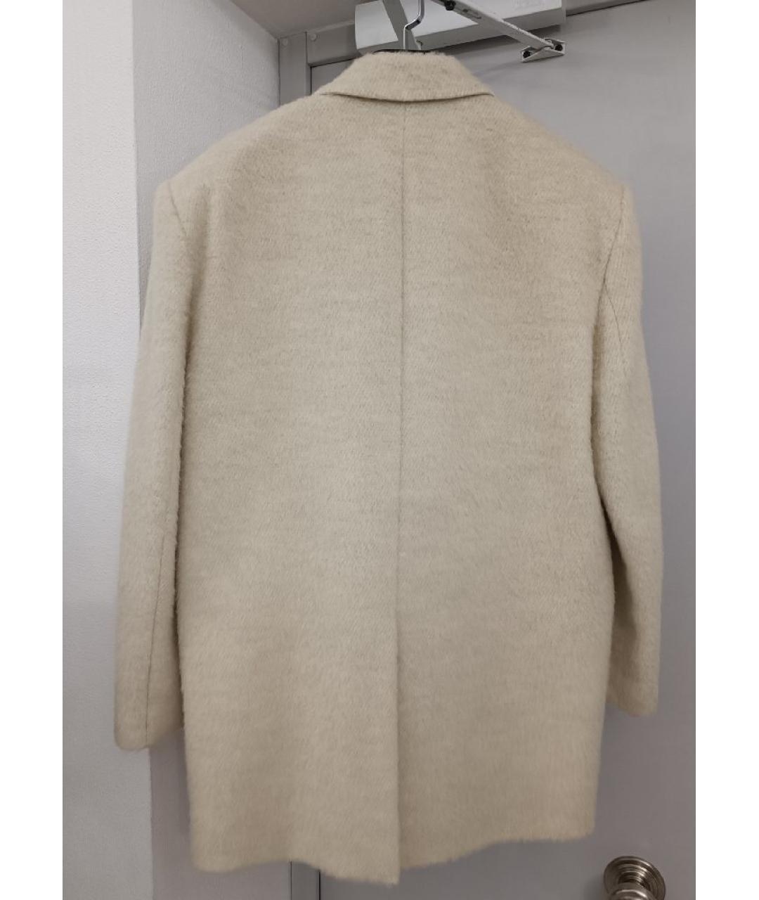 THE ANDAMANE Бежевое шерстяное пальто, фото 2