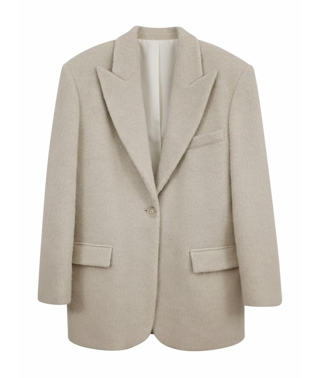 THE ANDAMANE Бежевое шерстяное пальто, фото 1