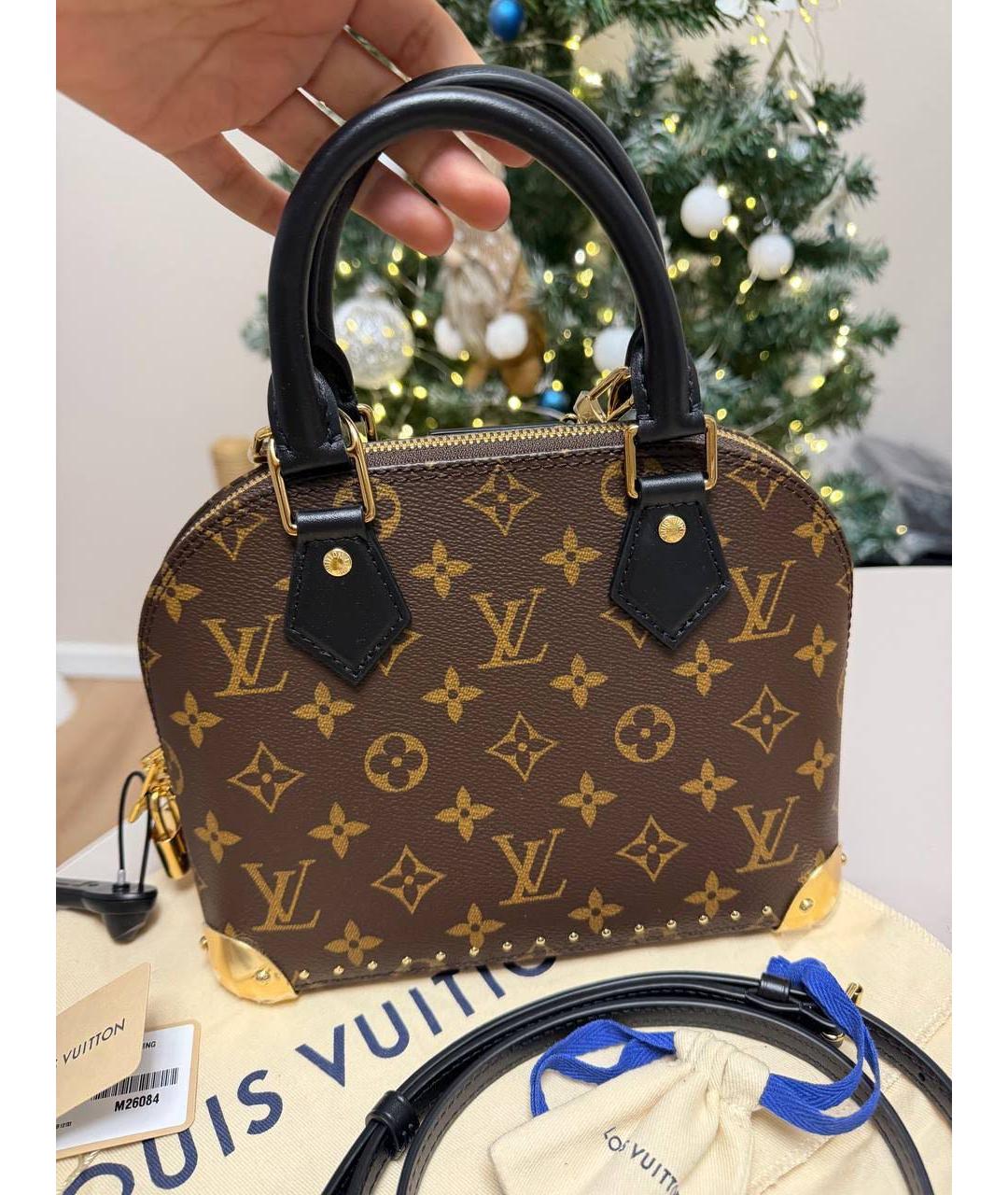 LOUIS VUITTON Коричневая сумка с короткими ручками, фото 2