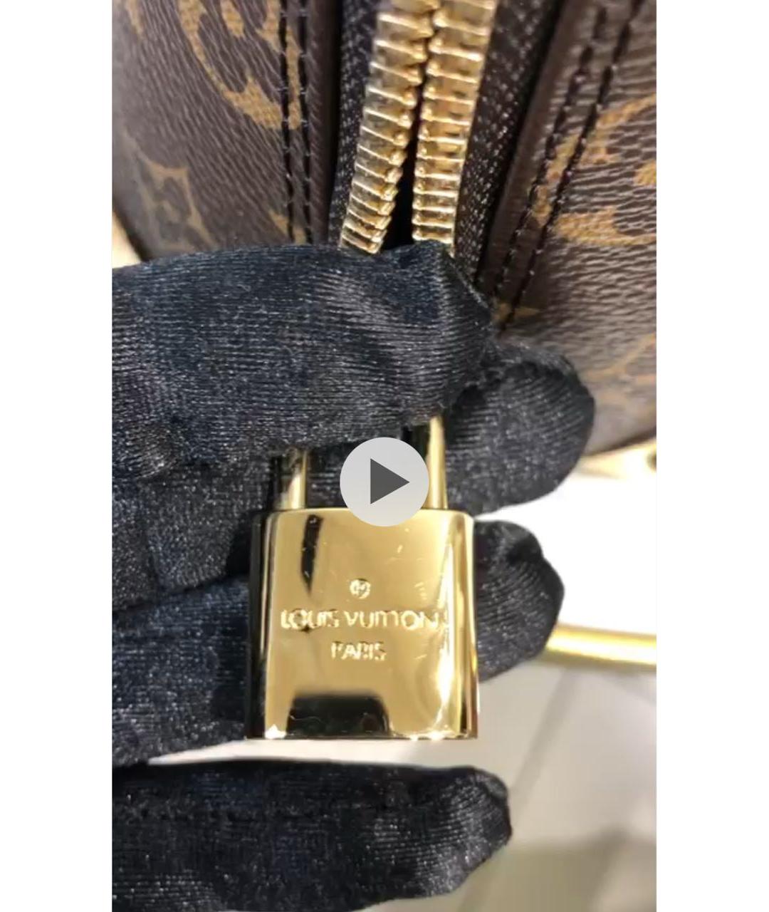 LOUIS VUITTON Коричневая сумка с короткими ручками, фото 6