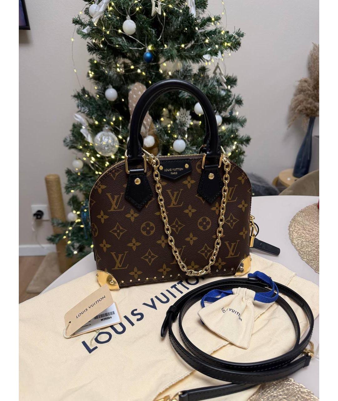 LOUIS VUITTON Коричневая сумка с короткими ручками, фото 9