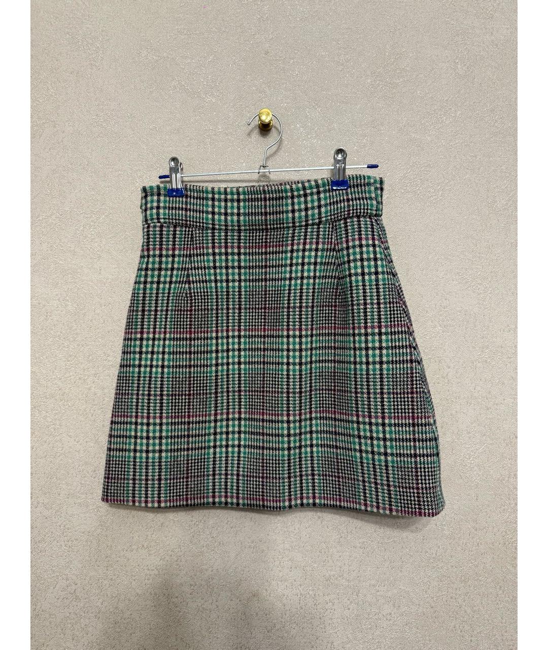 SANDRO Зеленый шерстяной костюм с юбками, фото 2