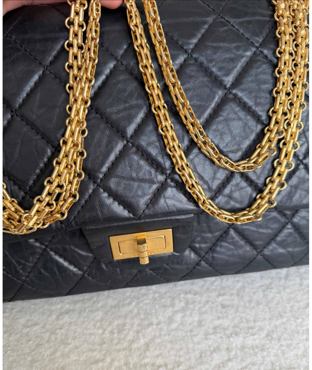 CHANEL Черная кожаная сумка через плечо, фото 4