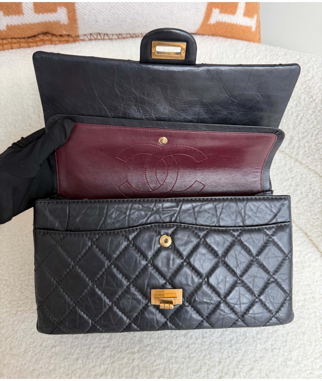 CHANEL Черная кожаная сумка через плечо, фото 7