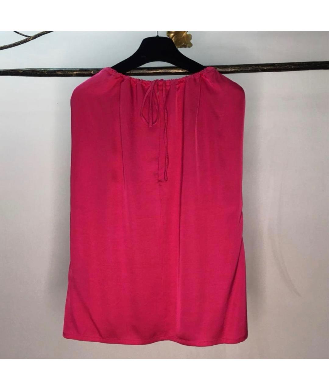 YVES SALOMON Фуксия вискозный костюм с брюками, фото 3