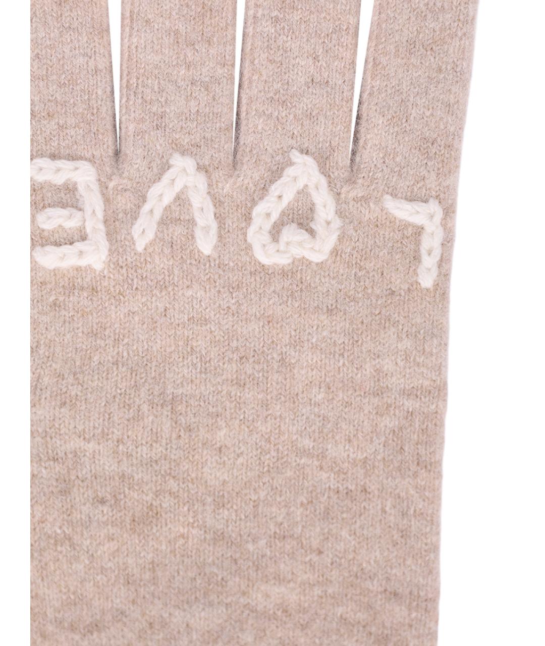 MC2 SAINT BARTH Бежевые перчатки, фото 3