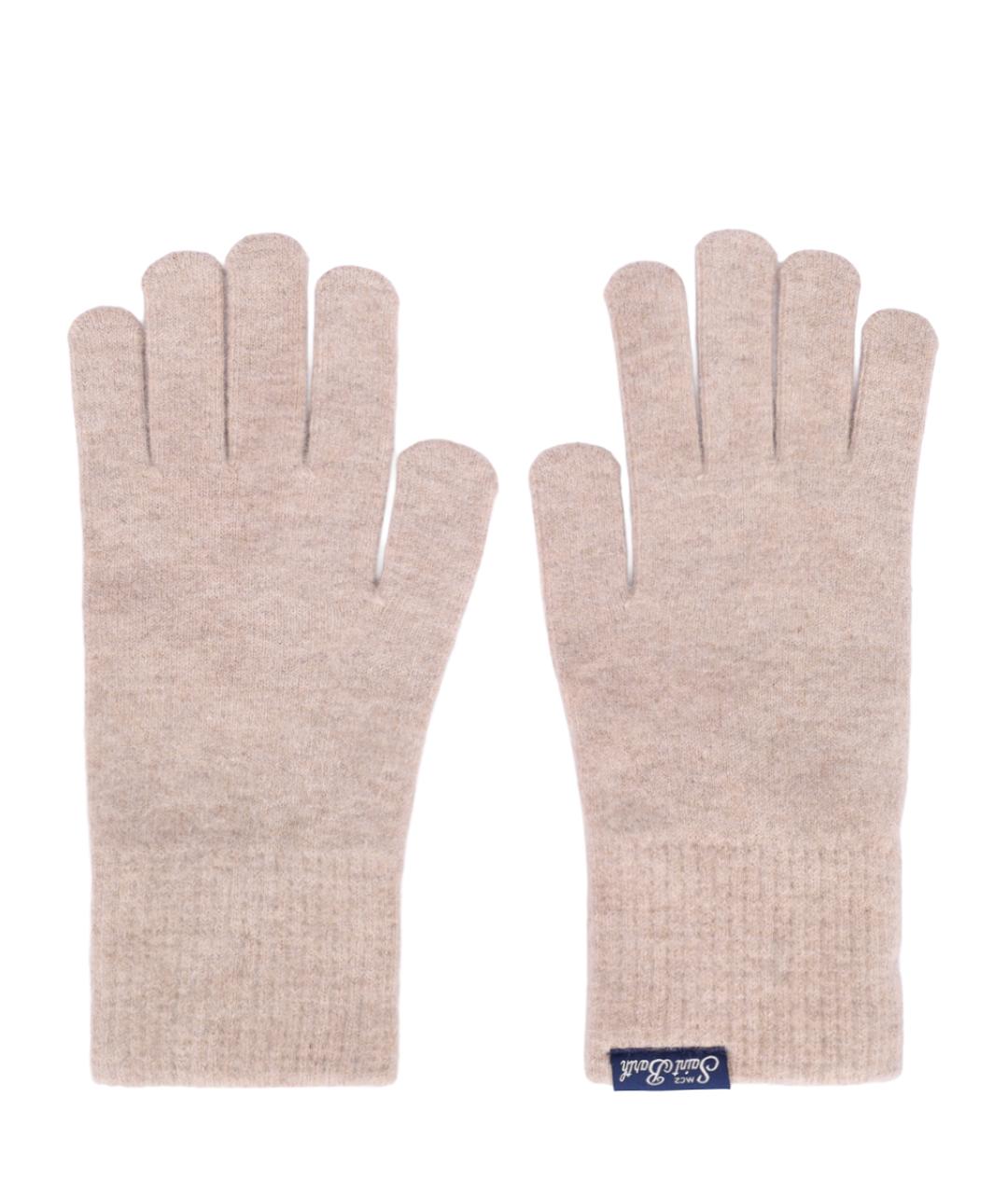 MC2 SAINT BARTH Бежевые перчатки, фото 2